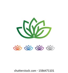 beautifull leave design logo vector