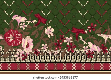 A Beautifull Pattern Illustrated Fashion Element Texture Back Ground