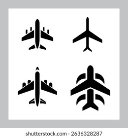 Beautifull plane logo art vector