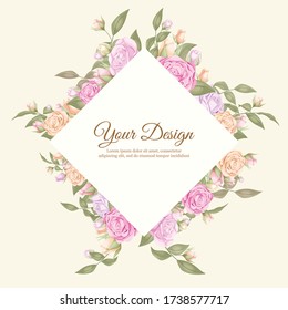 beautifull rose wedding banner vector design