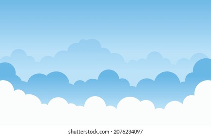 Beautifull sky with blue color and many cloud