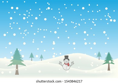 beautifull snoflake winter background landscape