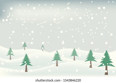 beautifull snoflake winter background landscape