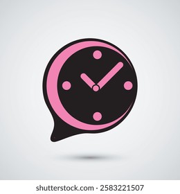  beautifull time talk logo design template icon