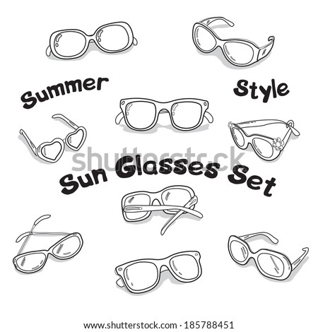  Beautifull Vector illustration of the sun glasses