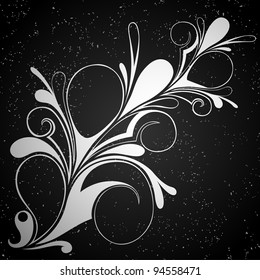 Beautifull Vector pattern on black background (illustration)