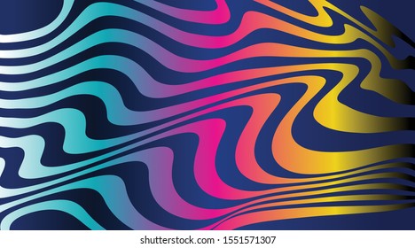 Beautifully colored lines are the smoothness of the abstract background.Vector Illustration