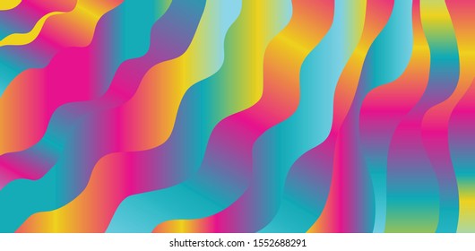 Beautifully colored lines are the smoothness of the abstract background.Vector Illustration