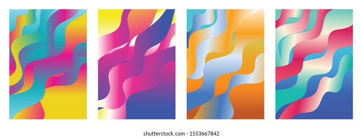 Beautifully colored lines are the smoothness of the abstract background.Vector Illustration