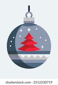 A beautifully crafted christmas ornament that has a christmas tree inside of it