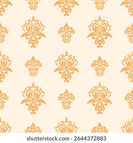 A beautifully crafted seamless vector pattern combining Islamic geometric ornaments with traditional batik motifs. Featuring symmetrical shapes, arabesque curves, and intricate floral elements. Ideal 