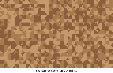 A beautifully crafted vector background with brown geometric figures forms a striking, artistic, and visually rich pattern, making it ideal for modern and elegant designs.

