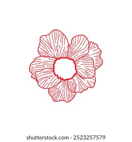 Una Ilustración vectorial de una flor bellamente elaborada, con detalles intrincados y una armonía, lo que la hace perfecta para una amplia gama de proyectos creativos 