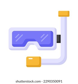 Beautifully design vector of snorkeling mask in modern style, easy to use icon