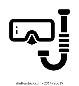 Beautifully design vector of snorkeling mask in modern style, easy to use icon