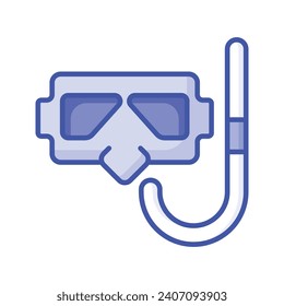 Beautifully design vector of snorkeling mask in modern style, easy to use icon