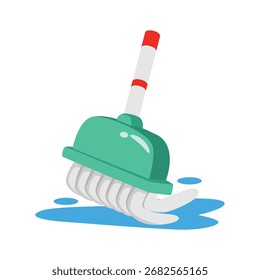 Beautifully designed 2d style icon of floor cleaning, ready for premium use
