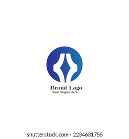 Logotipos abstractos de marcas grandes de diseño atractivo