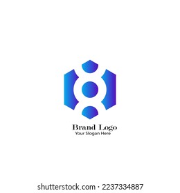 Logotipos abstractos de marcas grandes de diseño atractivo