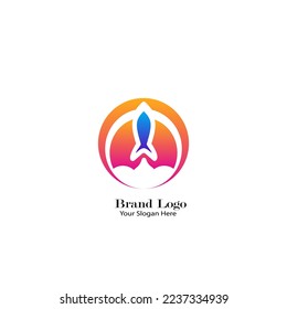 Logotipos abstractos de marcas grandes de diseño atractivo