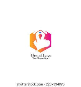 Logotipos abstractos de marcas grandes de diseño atractivo