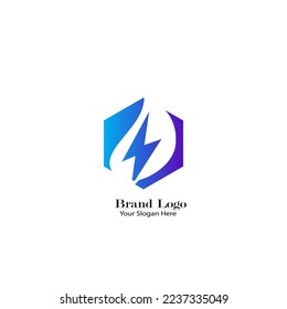 Logotipos abstractos de marcas grandes de diseño atractivo