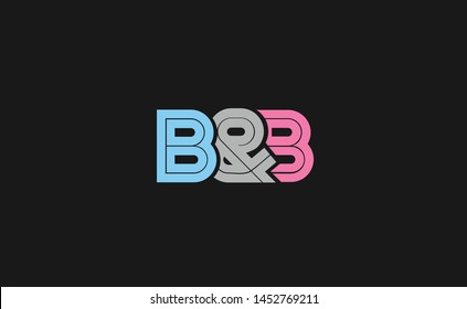 Beautifully Designed B B Letters Logo Stock Vector (Royalty Free ...