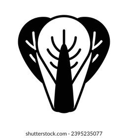 Wunderschön gestalteter Bok Choy-Vektorvektor im modernen Stil, bereit zum Gebrauch Symbol