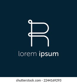 Beautifully Designed Concept Logo Of Letter R Round 