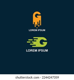 Logotipo De Concepto Con Un Diseño Hermoso De Letra G Líquida 