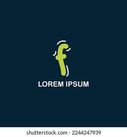 Beautifully Designed Concept Logo Of Letter F Lines 