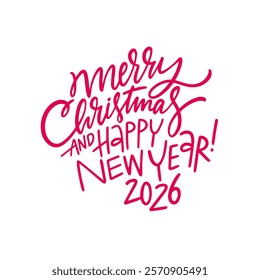 A beautifully designed festive greeting for celebrating Christmas and New Year events during the year