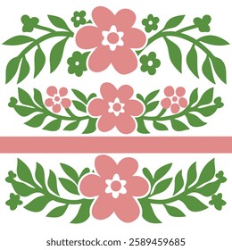 A beautifully designed floral pattern in vector format, perfect for creative projects, graphic design, textiles, wallpapers, invitations, branding, and decorative artwork. Ideal for digital and print