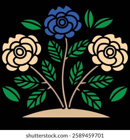 A beautifully designed floral pattern in vector format, perfect for creative projects, graphic design, textiles, wallpapers, invitations, branding, and decorative artwork. Ideal for digital and print