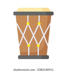 Beautifully designed icon of djembe in modern style, ready to use vector