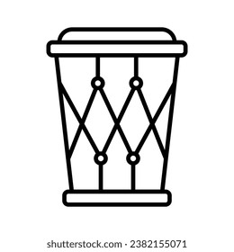 Beautifully designed icon of djembe in modern style, ready to use vector