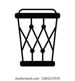 Beautifully designed icon of djembe in modern style, ready to use vector