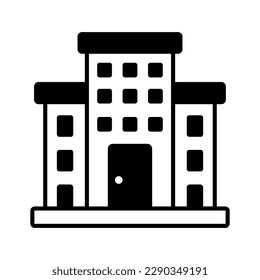 Beautifully designed icon of hotel, modern style vector of hotel building customizable and easy to use