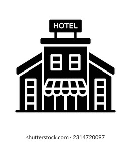 Beautifully designed icon of hotel, modern style vector of hotel building customizable and easy to use