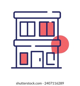 Beautifully designed icon of hotel, modern style vector of hotel building customizable and easy to use
