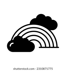 Beautifully designed icon of rainbow in editable style, premium icon