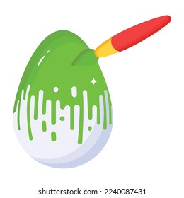 Beautifully designed isometric icon of easter egg 