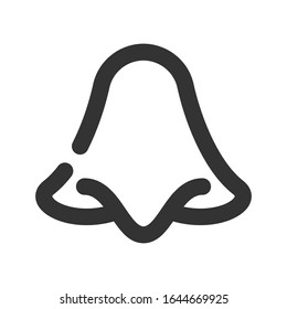 Beautifully designed nose flat vector icon