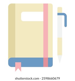A beautifully designed notebook paired with a pen, perfect for writers and artists.