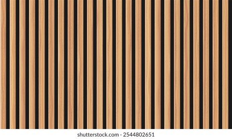 A beautifully designed pattern of elegant wooden slats that reflects modern design aesthetics