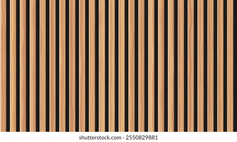 A beautifully designed pattern of elegant wooden slats that reflects modern design aesthetics