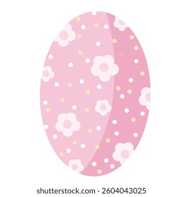 A beautifully designed pinky Easter egg with a seamless floral pattern. Its minimal yet stylish look, combined with pastel colors, evokes a cheerful and festive springtime mood. Great for print and we