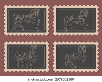 Beautifully designed postage stamp featuring intricate details and a vintage aesthetic. Ideal for collectors, philatelists, and postal-themed artwork lovers.