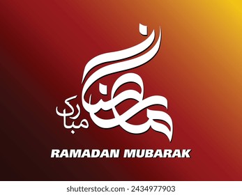 A beautifully designed poster featuring nice ramadan calligraphy, ramadan kareem, ramadan mubarak, blessed ramadan