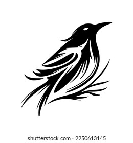 Logotipo de pájaro Soaring diseñado con gusto. Bien por las impresiones.